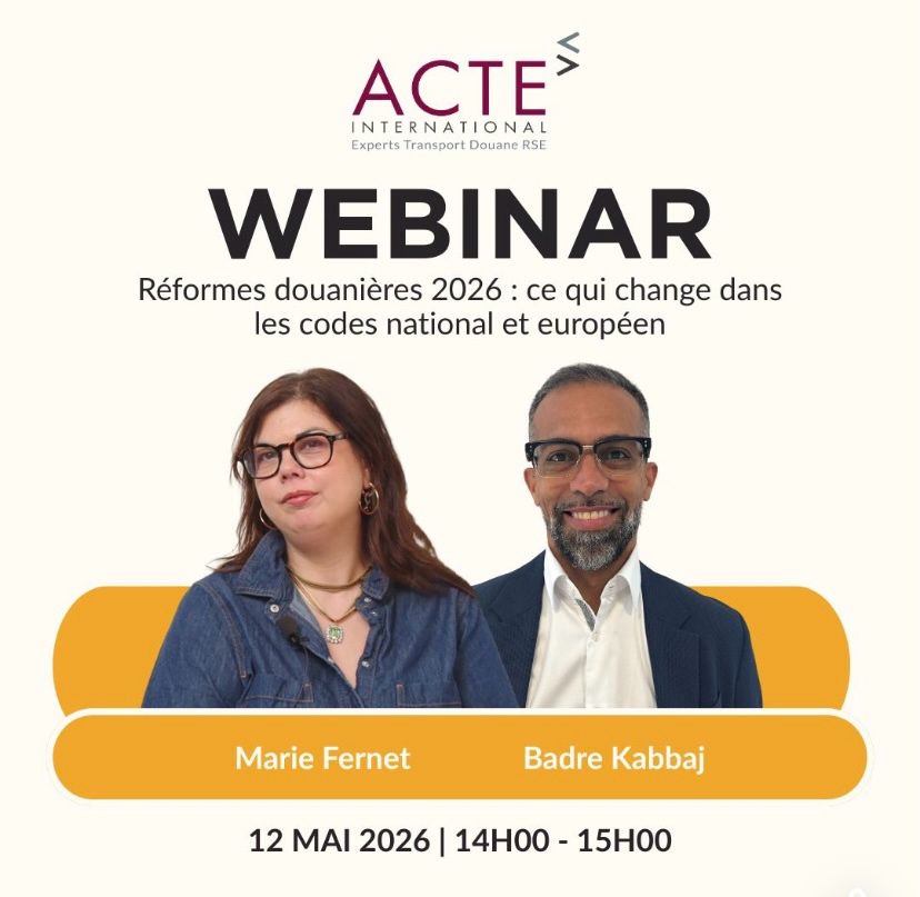 Webinar douane